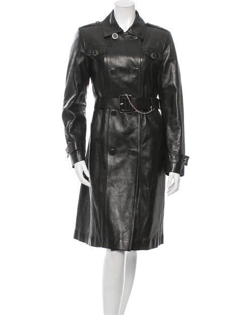 gucci leather trench coat|gucci women's pea coat.